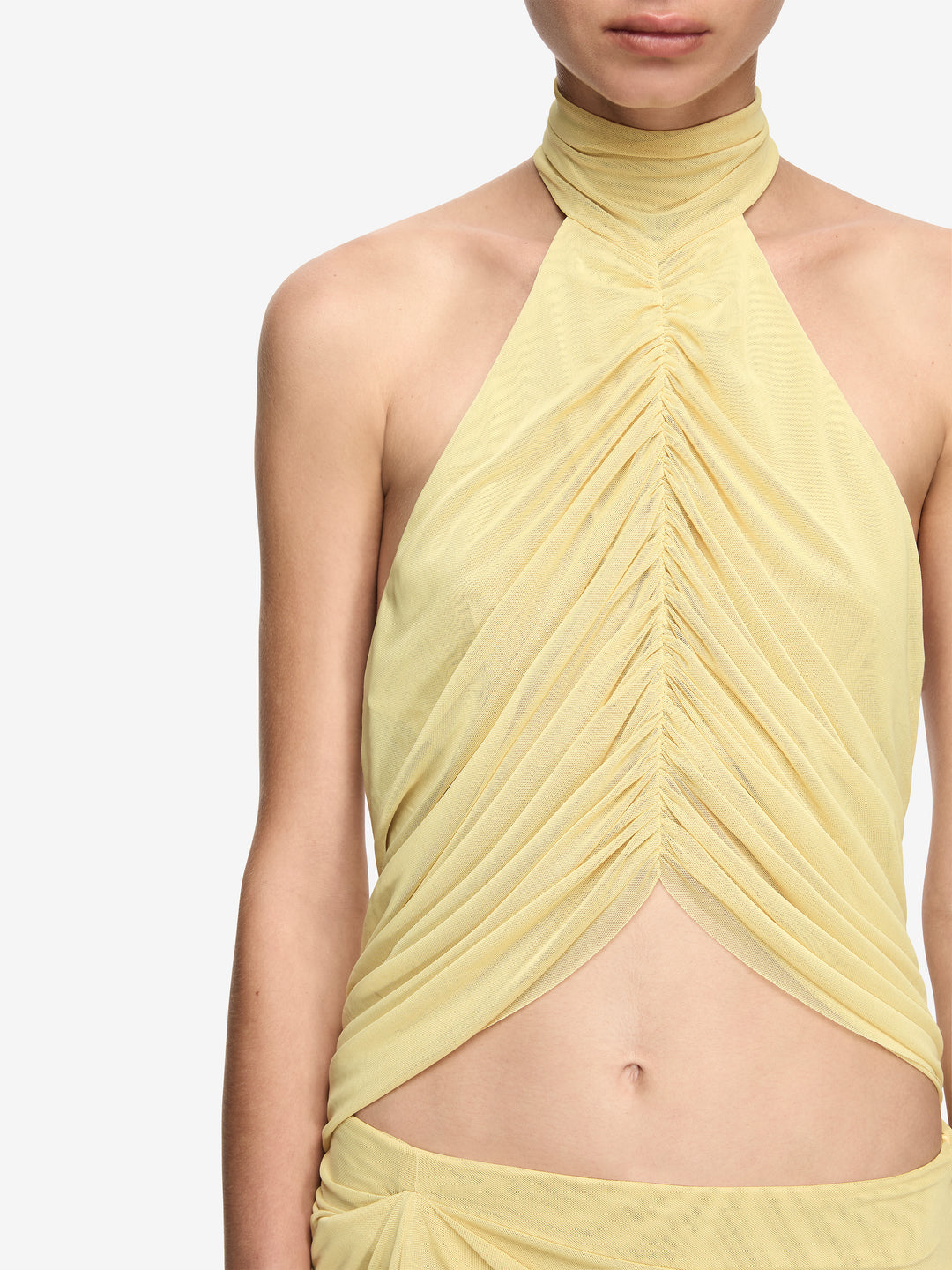 ORIA HALTER TOP - CITRON