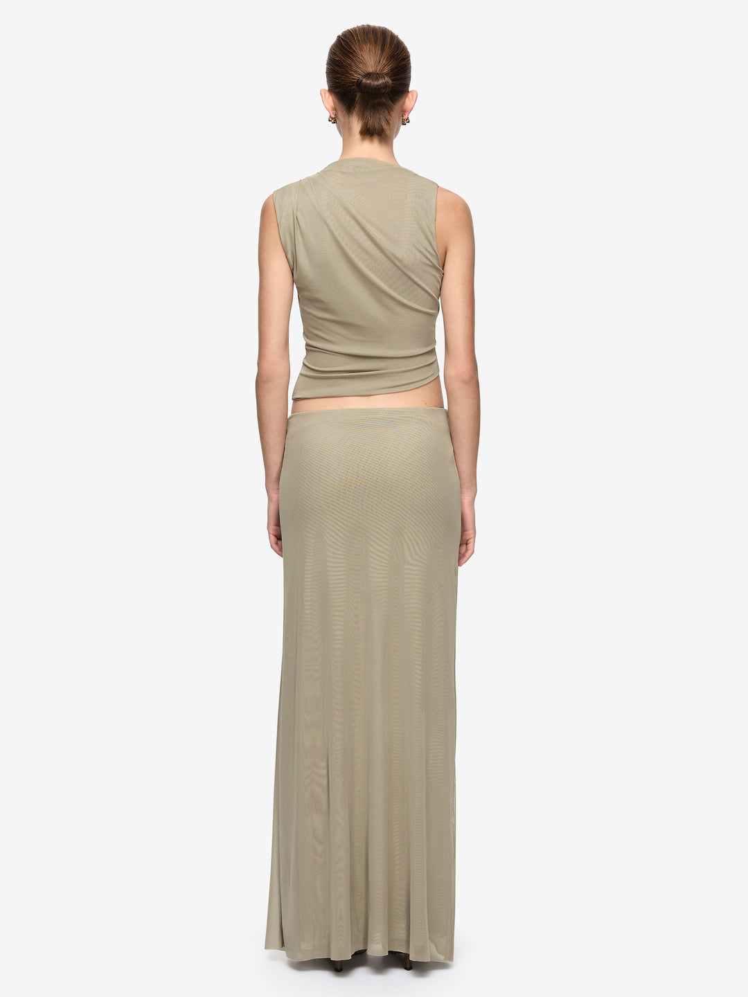 ORIA DRAPE TOP - LIGHT TAUPE