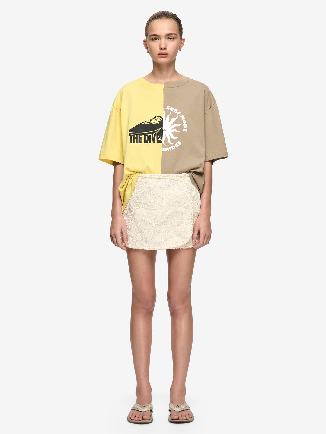 REIKO MINI SKIRT - CREAM