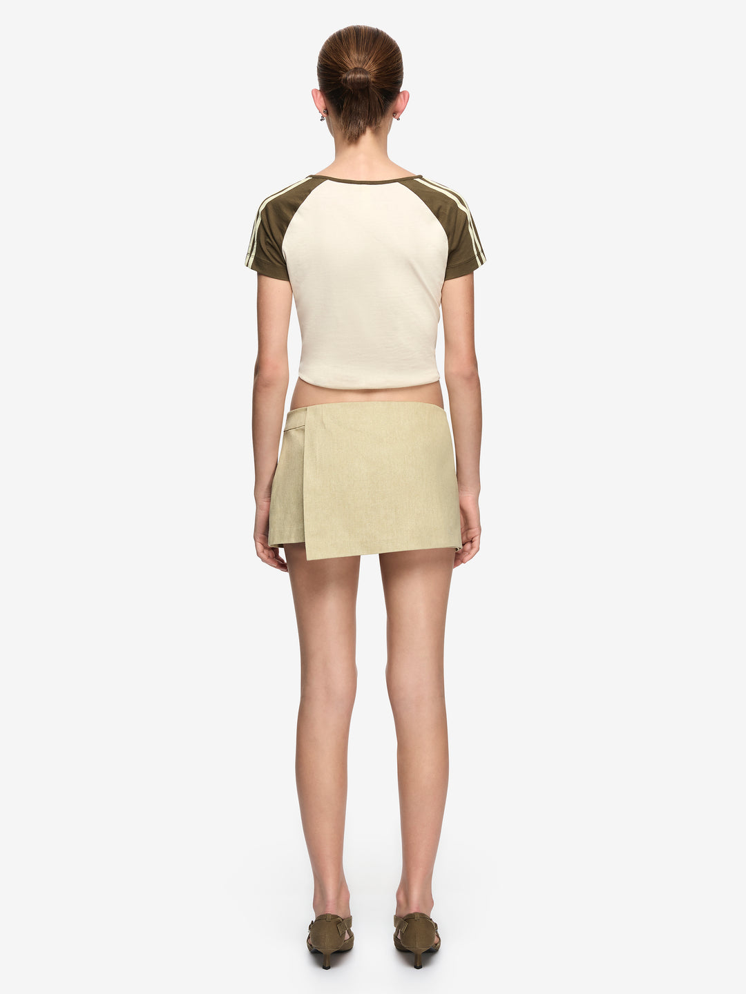 ANDO OVERLAY SKORT - OLIVE