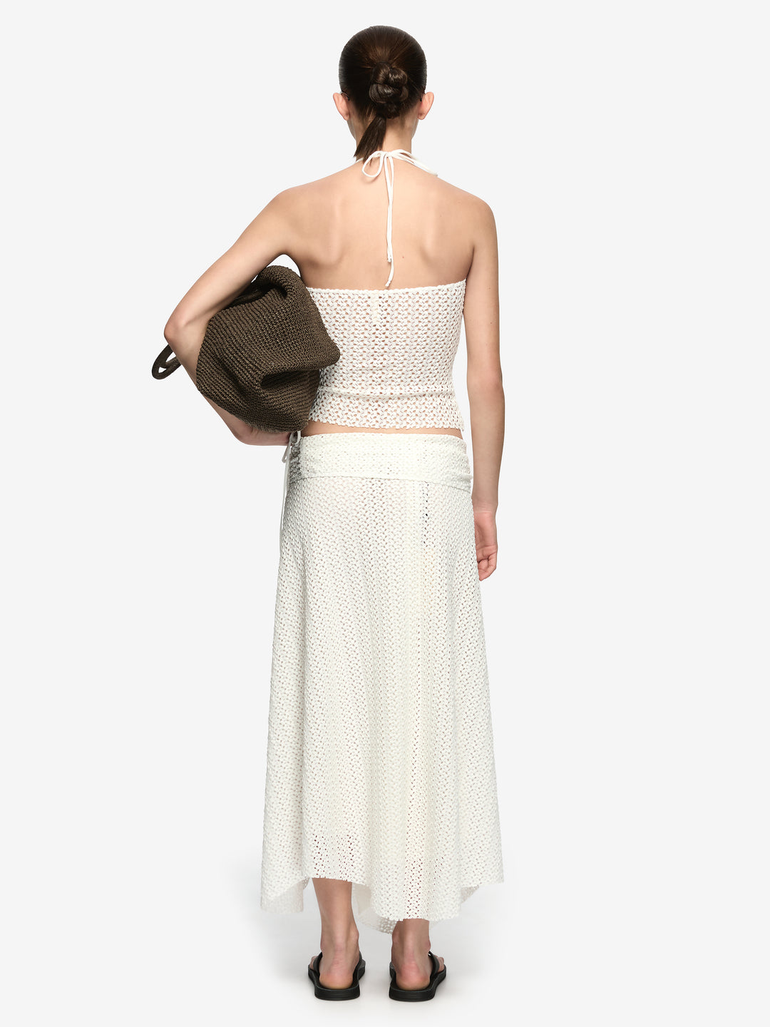 SOLARI MIDI SKIRT - WHITE