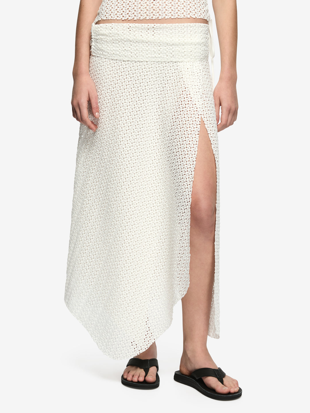 SOLARI MIDI SKIRT - WHITE