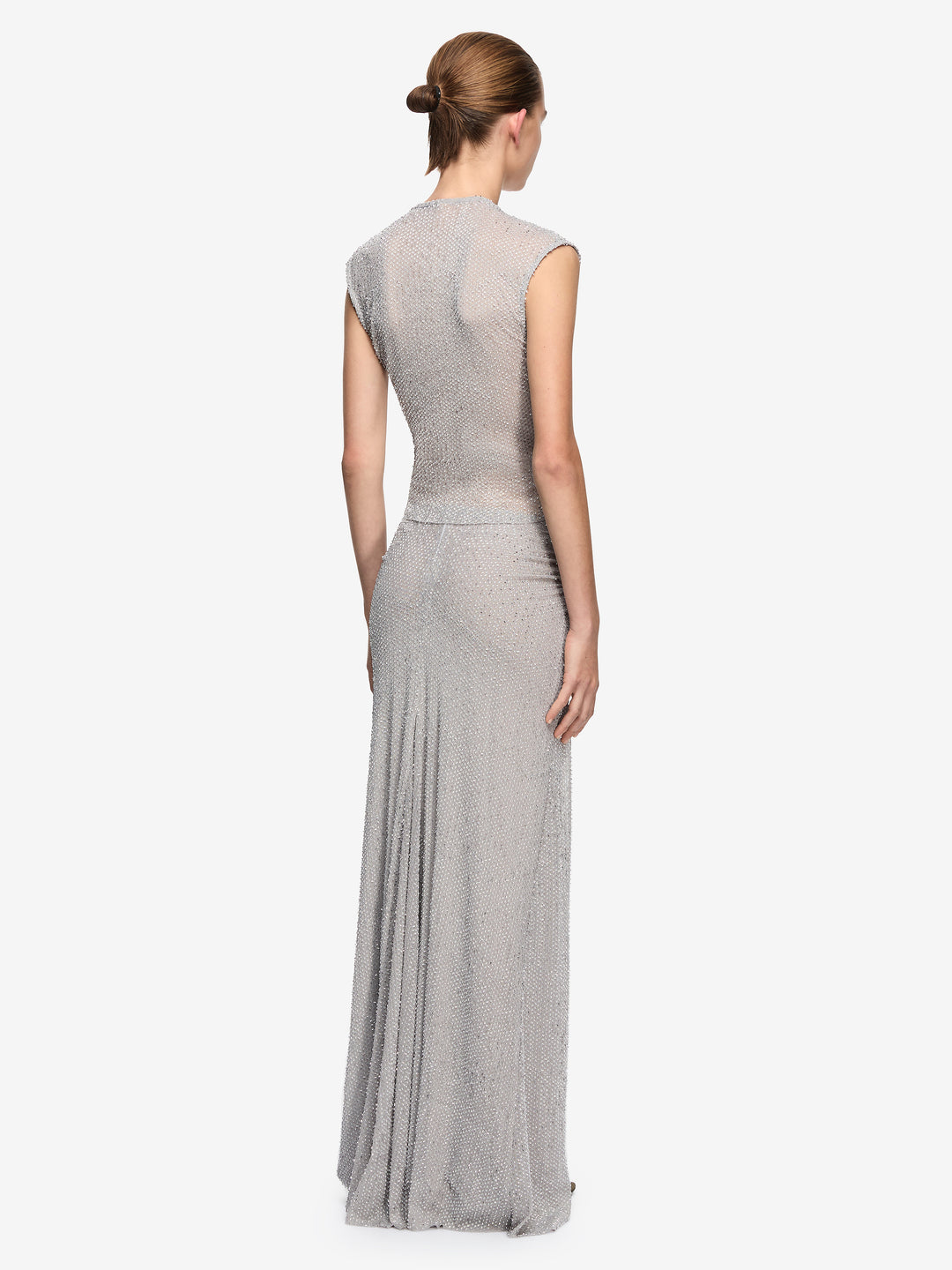 EMIKO MAXI SKIRT - SILVER