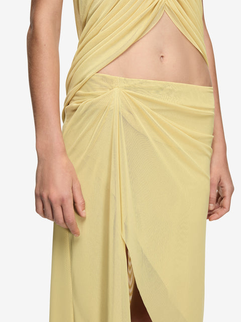 ORIA MIDI SKIRT - CITRON