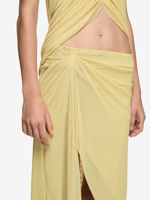 ORIA MIDI SKIRT - CITRON