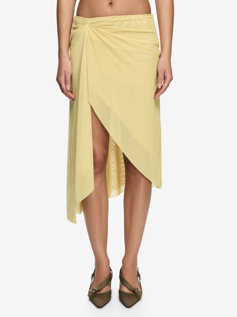 ORIA MIDI SKIRT - CITRON