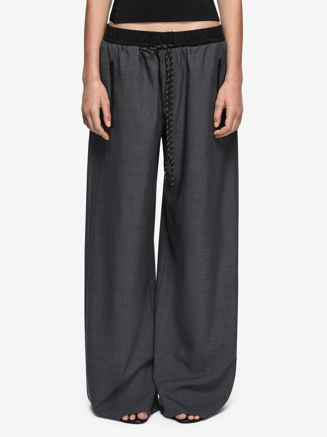 YUKI PANT - CHARCOAL/BLACK