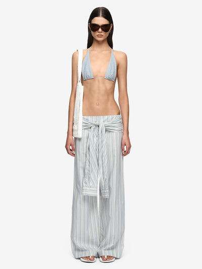 BAY PANT - BLUE/IVORY STRIPE