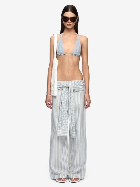 BAY PANT - BLUE/IVORY STRIPE
