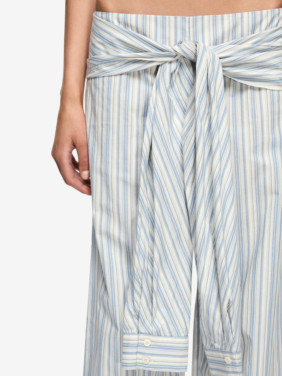 BAY PANT - BLUE/IVORY STRIPE
