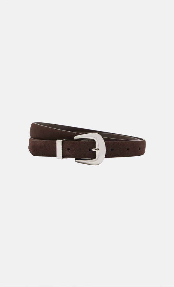 LIBERTY BELT - SILVER/CHOC