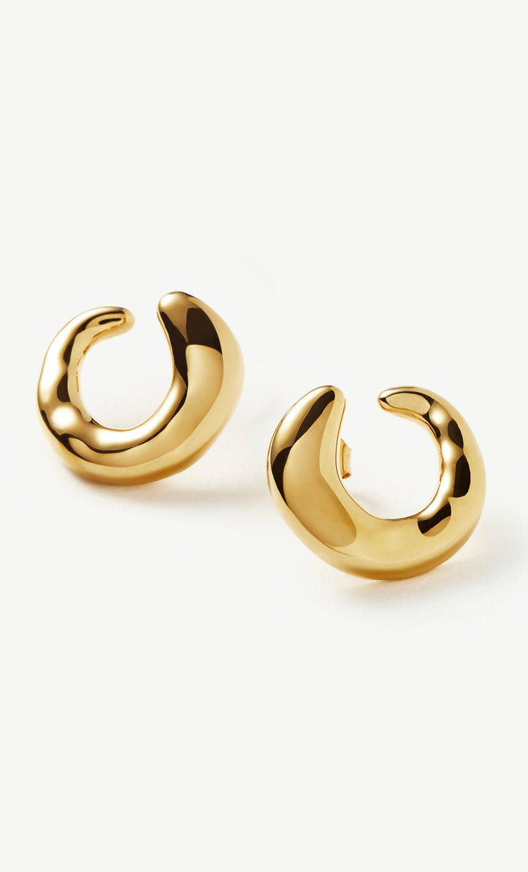ORGANIC GOLD TWIST STUDS MINI - GOLD