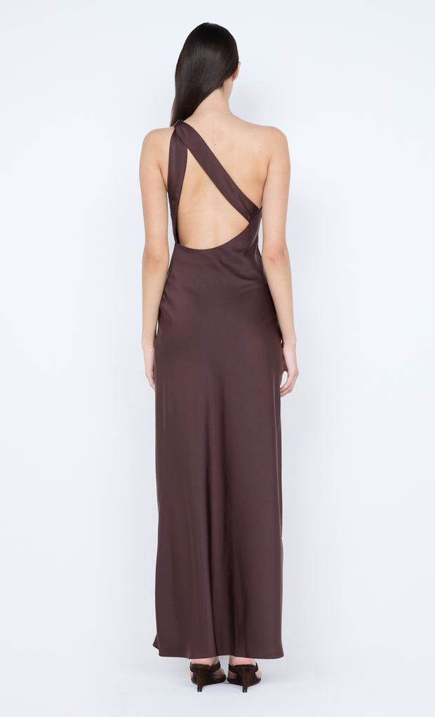 NYSSA MAXI DRESS - DARK CHOCOLATE