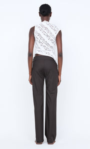 HENRIETTA ASYM TOP - WHITE
