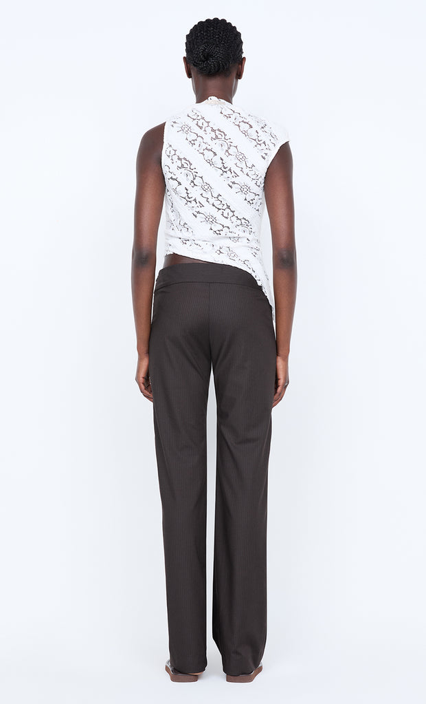 HENRIETTA ASYM TOP - WHITE