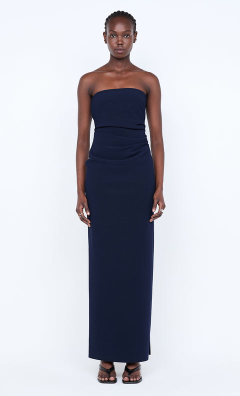REINA STRAPLESS MAXI DRESS - INK