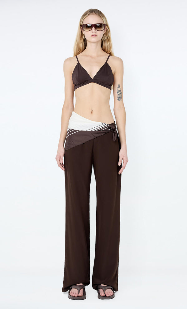 LUCIE PANT - DARK CHOCOLATE