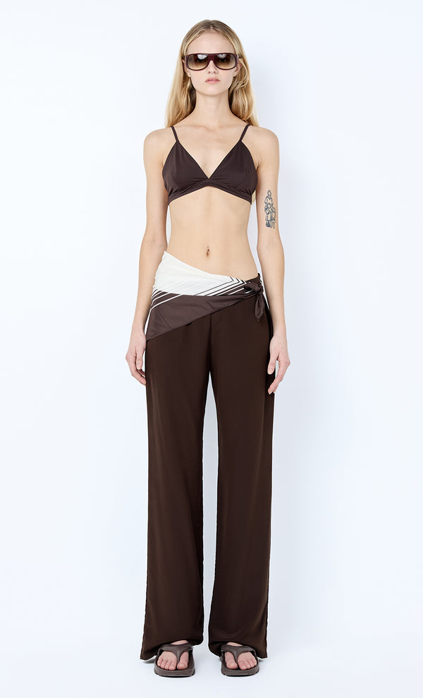 LUCIE PANT - DARK CHOCOLATE