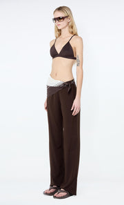 LUCIE PANT - DARK CHOCOLATE