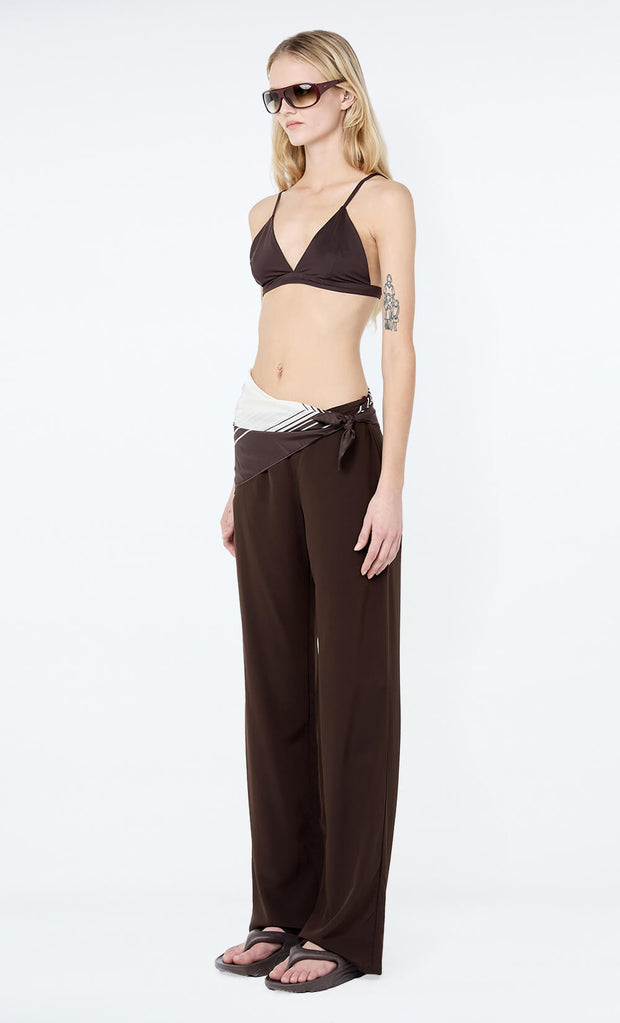 LUCIE PANT - DARK CHOCOLATE