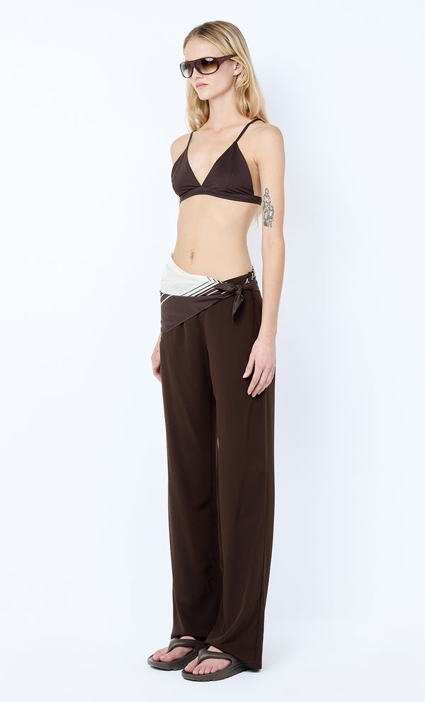 LUCIE PANT - DARK CHOCOLATE
