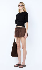 JERRI SHORT - CHOC/RUST