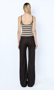 INGRID PANT - CHOC PINSTRIPE
