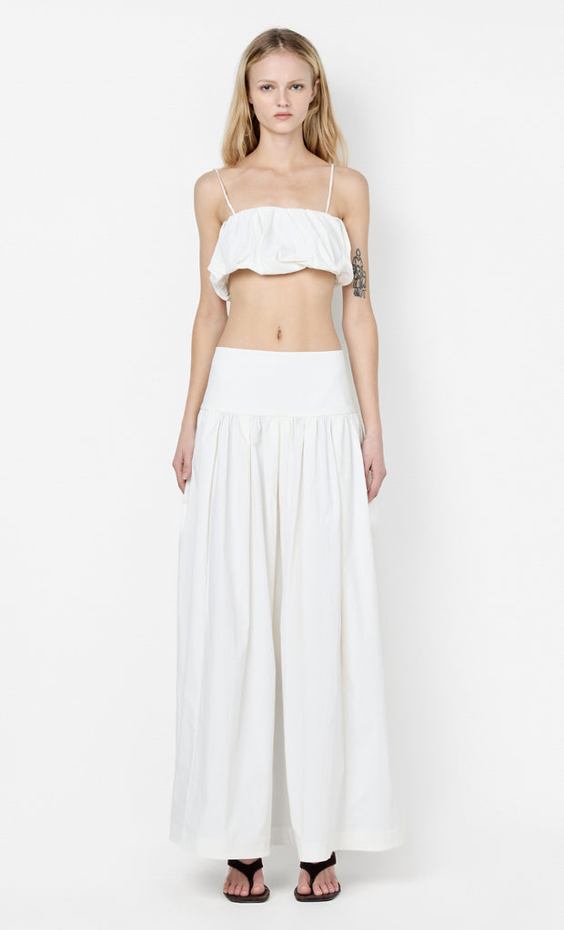 DOMENIC CROPPED BUBBLE TOP - IVORY