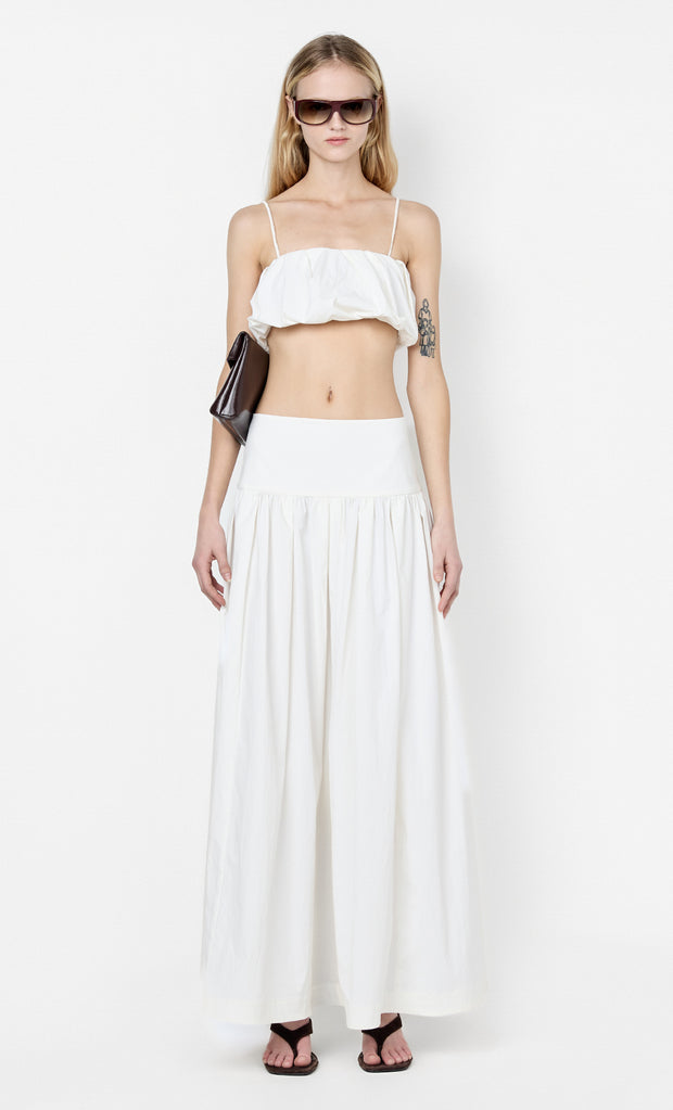 DOMENIC CROPPED BUBBLE TOP - IVORY