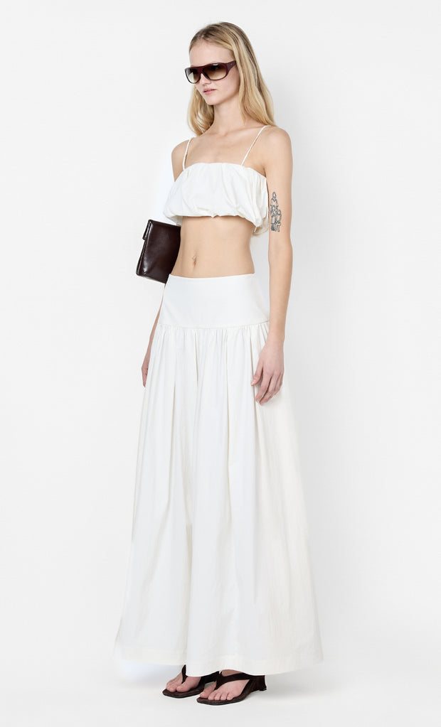 DOMENIC CROPPED BUBBLE TOP - IVORY
