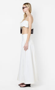 DOMENIC CROPPED BUBBLE TOP - IVORY