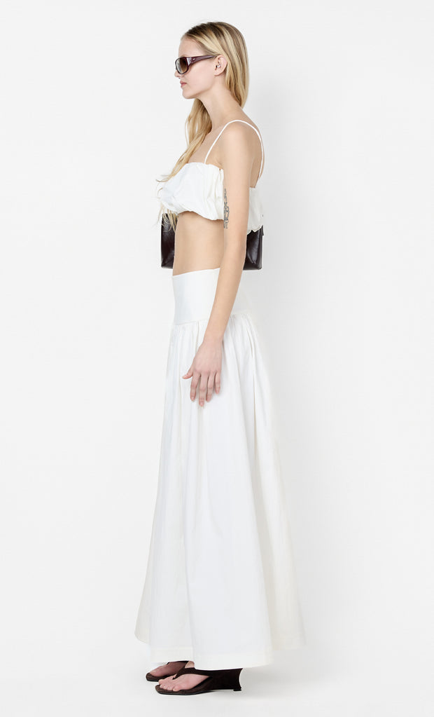 DOMENIC CROPPED BUBBLE TOP - IVORY