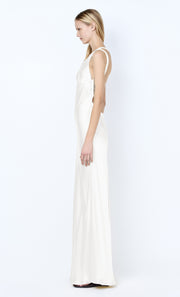 GIA ASYM MAXI DRESS - IVORY