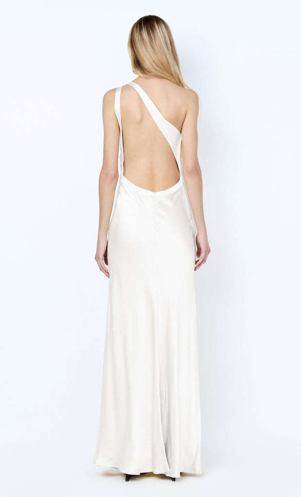 GIA ASYM MAXI DRESS - IVORY