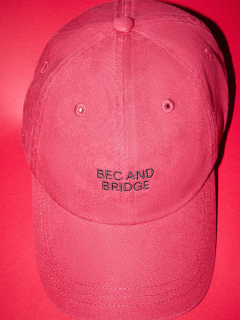 BEC AND BRIDGE SIGNATURE CAP - SCARLET/BLACK