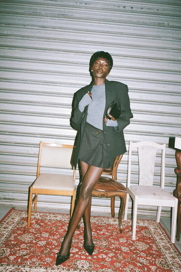 CARLSON MINI SKIRT - BLACK