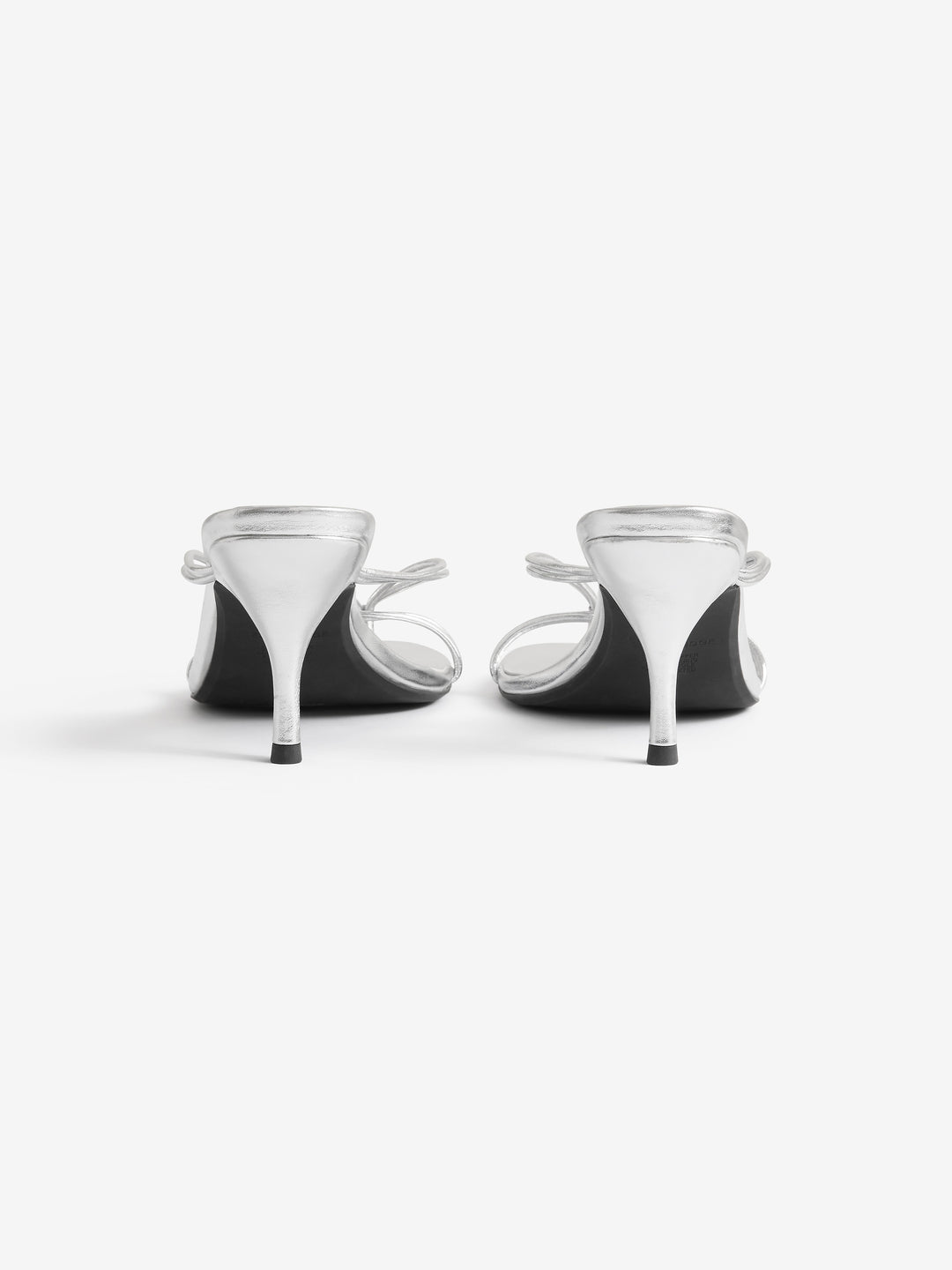 NATALIE THONG HEEL - SILVER