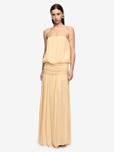 CAMILLE BLOUSON DRESS - SHERBET