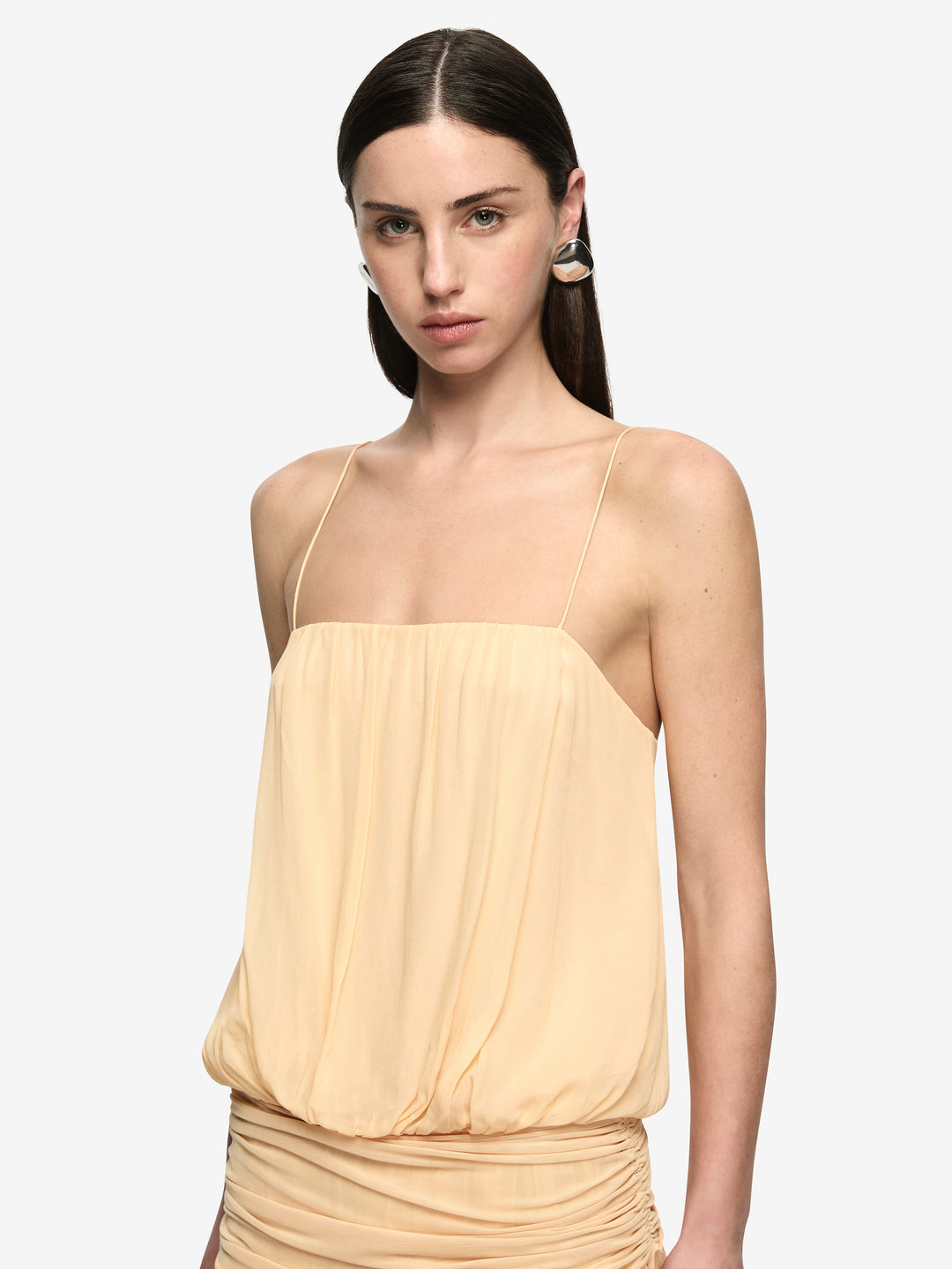 CAMILLE BLOUSON DRESS - SHERBET