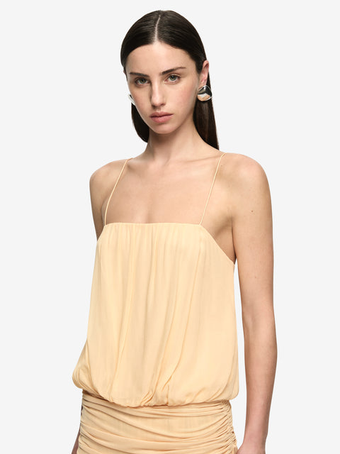 CAMILLE BLOUSON DRESS - SHERBET