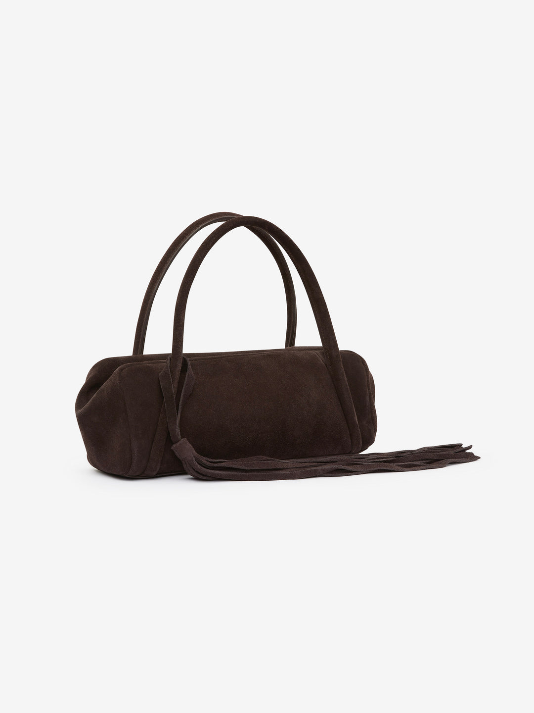 DEVIN BAGUETTE BAG - CHOC SUEDE