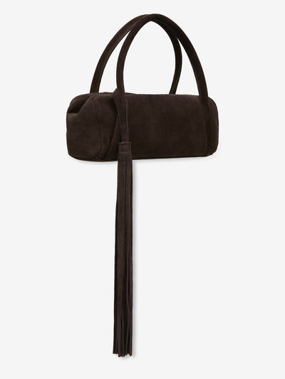 DEVIN BAGUETTE BAG - CHOC SUEDE