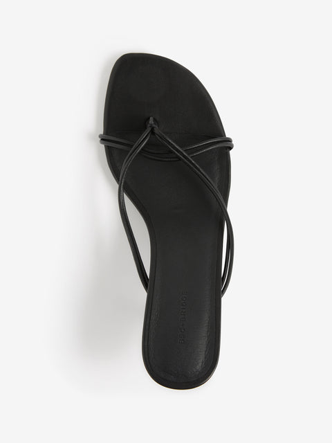 NATALIE THONG HEEL - BLACK