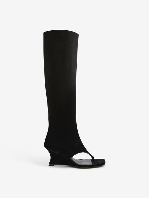 ALIA CUTOUT BOOT - BLACK