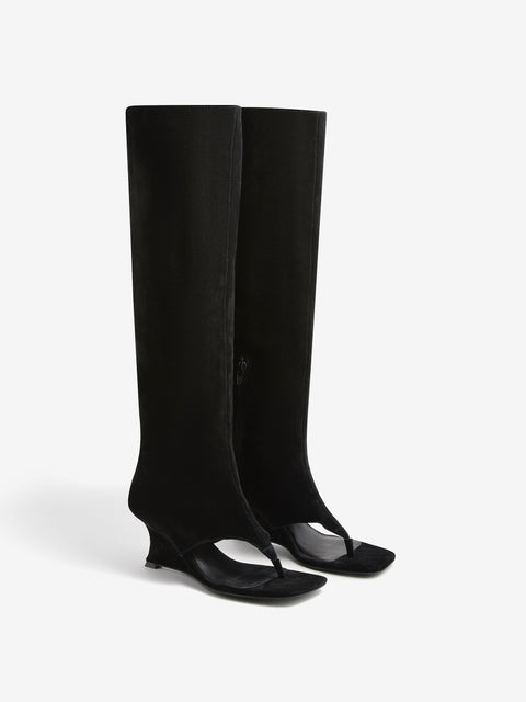 ALIA CUTOUT BOOT - BLACK