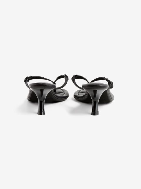 SUMI KITTEN HEEL - BLACK