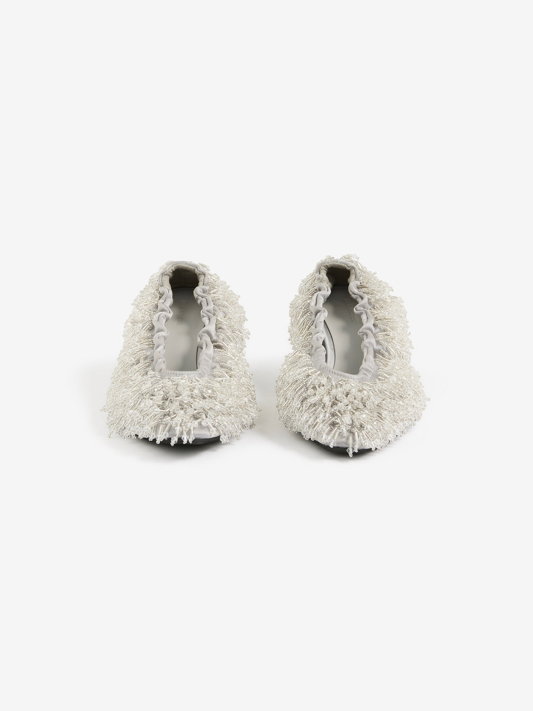 DIANA BEADED MULE - SILVER