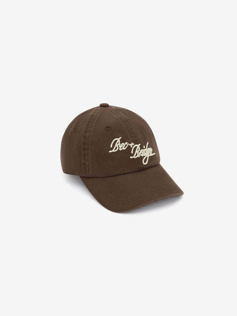 BEC + BRIDGE CURSIVE CAP - CHOC/IVORY