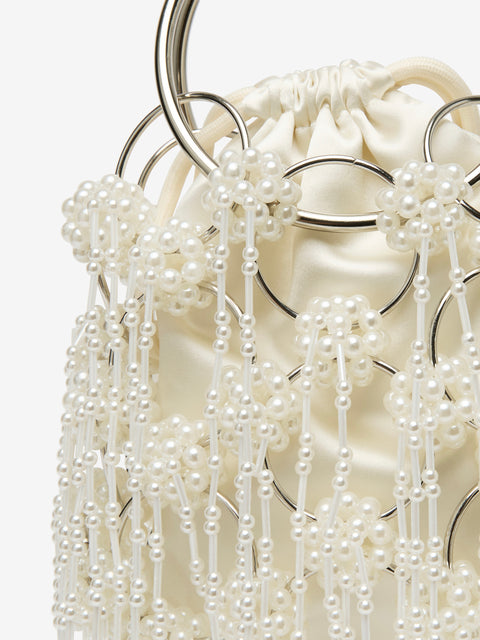 RIO BEAD BAG - PEARL/CHROME