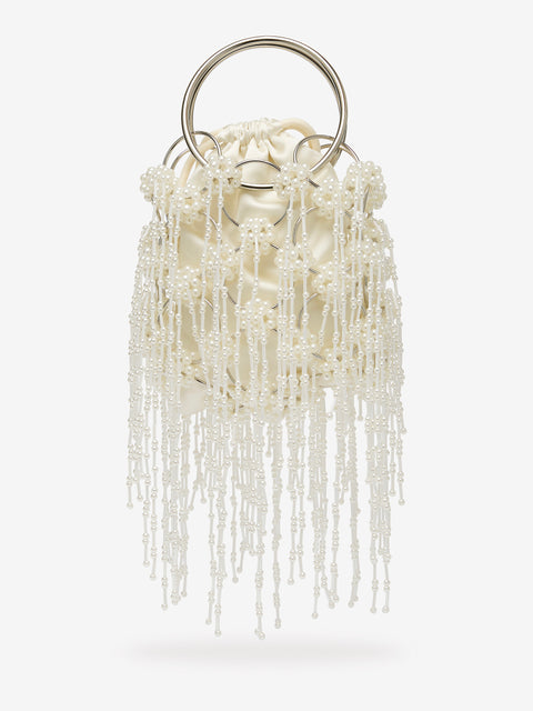RIO BEAD BAG - PEARL/CHROME